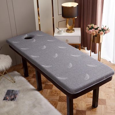 Thicken Memory Foam Massage Table Topper with Breathing Hole Spa Bed Padding with Elastic Band Massage Bed Mattress Pad for Massage Accessories,Gray/6cm,185 * 70cm(S)