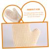 COLLBATH 2pcs Exfoliating Shower Mittens for Body Scrubbing Soft and Reusable Bath Gloves for Gentle Skin Cleansing and Deep Exfoliation Ergonomic Design for Sessions view 2