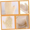 COLLBATH 2pcs Exfoliating Shower Mittens for Body Scrubbing Soft and Reusable Bath Gloves for Gentle Skin Cleansing and Deep Exfoliation Ergonomic Design for Sessions view 3