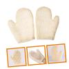 COLLBATH 2pcs Exfoliating Shower Mittens for Body Scrubbing Soft and Reusable Bath Gloves for Gentle Skin Cleansing and Deep Exfoliation Ergonomic Design for Sessions view 4