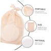 FRCOLOR 12pcs Gentle Makeup Removal Pads Reusable Bamboo Fiber Portable Storage Bag for Daily Skin Care view 3