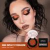 Afflano Metallic Orange Red Eyeshadow, Warm Glitter Eyeshadow Palette One-Swipe Coverage, Intense Color Sparkle Red Brick Eye shadow, Long Lasting Fall Eye Shadow for Women Halloween Pumpkin Makeup view 2