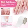 Beauty7 Nail Repair Fiberglass, Nail Wrap, Silk Nail, Splits Breaks Tape Reinforce Nail Protector, Self Adhesive, Easy Trimerable for UV Gel Acrylic Nail Art Accessories, Manicures Tool (2 pcs) view 3