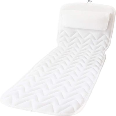 CYANGBO Bath Pillow,Bathtub Pillow Bath Pillow Full Body Spa Bathtub Pillow Mat, Spa Mattress with 3D Air Mesh Technology with Large Non-Slip Suction Cups, Head Neck Back Support Cushion Bath Cushion