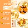 11PCS Turmeric Skincare Set, Skin Care Set with Turmeric Face Wash, Eye Cream, Toner, Facial Cream, Face Serum, Moisturizing Tinted Lip Balm, Under Eye Patches Set with 3 Honey Facial Masks view 3