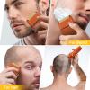 Electric Razor, Electric Razor for Men Face, Shavers for Men, Foil Shaver 3 Adjustable Speeds Rechargeable Waterproof Close Shave Trimmer with LED Display for Face/Beard/Head Shavers (Orange) view 4