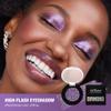 Afflano Sparkle Purple Glitter Eyeshadow One-Swipe Coverage, Diamond Lilac Purple Glitter Eyeshadow Palette Single, Pigmented Metallic Violet Eye Shadow Pallet for Girl Women Bold Eye Look, 7H view 2