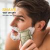 Electric Razor, Electric Razor for Men Face,Shavers for Men, Foil Shaver 3 Adjustable Speeds Rechargeable Waterproof Close Shave Trimmer with LED Display for Face/Beard/Head Shavers (Yellow) view 3