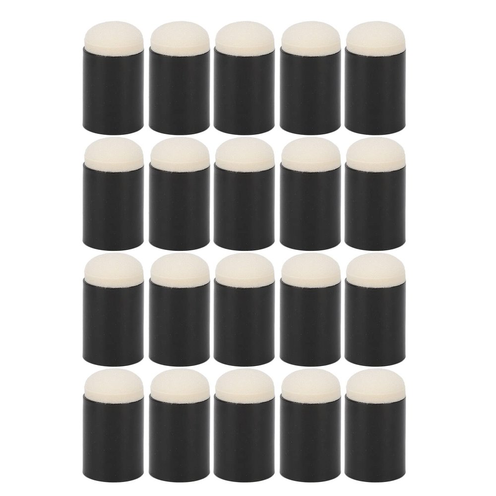 20Pcs Mini Finger Concealer Brush, Professional DIY Makeup Brush, Portable Soft Sponge Brush for Tear Troughs Dark Eye Circles Frown Lines