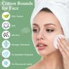 Maxcheck 600 Pcs Cotton Rounds Bulk Exfoliating Rounds for Face Makeup Remover Cotton Facial Pads for Face Makeup Removal Toner Pads view 4