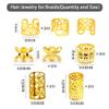 100Pcs Hair Jewelry Rings Hair Decorations Aluminum Dreadlocks Beads Metal Hair Cuffs Decorations Pendants Hair Braid Rings Cuffs Braiding Clips Accessories for Women Girls Men view 2