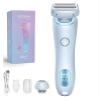 Duskofficial Razor, Glide Pro 3.0 Razor, Dusk Official Shaver, 2 in 1 Electric Silkglide Pro, Ipx7 Waterproof Women's Bikini Trimmers, Wet & Dry(Blue) view 1