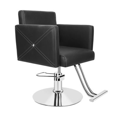 LEAQU Hair Stylist Chair, Hair Dresser Chair for Home, Hair Salon Chairs for Hair Stylist, Heavy Duty Salon Chair for Barbershop, 360 Degrees Swivel Barber Chair for Home Women Man (Black A)
