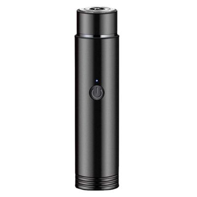 Mini Electric Shaver for Men Portable USB Rechargeable Wet & Dry Use Rotary Electric Shaver for Travel Black, mini electric shaver