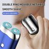 2024 New Upgrade Pocket Shaver USB Mini Shavers for Men, Electric Mini Portable Razor, Washable Double Head Razor, Rechargeable Waterproof Compact Electric Shaver for Home, Car, Travel (Blue) view 3