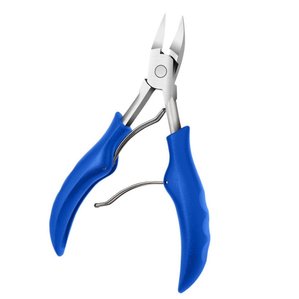 Cuticle Trimmer, Stainless Steel and ABS Ingrown Toenail Set, Black,Blue,Red(Optional) Nail Clippers Ingrown Toenail Removal Kit with 1 Ingrown Toenail Set for Seniors, Grip