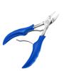 Cuticle Trimmer, Stainless Steel and ABS Ingrown Toenail Set, Black,Blue,Red(Optional) Nail Clippers Ingrown Toenail Removal Kit with 1 Ingrown Toenail Set for Seniors, Grip view 4