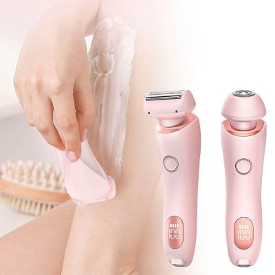 Busaiu The Glide Pro 3.0 Razor, Portable Rechargeable 2 in 1 Dusk Glide Pro 3.0 Shaver, Dusk Official Electric Razor for Leg Arm Underarm Pubic Area, Wet or Dry(Pink)