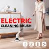 APLUSH Electric Spin Scrubber,Cordless Shower Cleaning Brush with 7 Replaceable Brush Heads, Adjustable 2 Speeds Extension Handle Power Cleaning Brush for Tub Tile Floor Car,White view 2