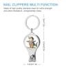 Shark Surfing Nail Clippers Toenail Clipper Cutters Retro Professional Nail Trimmer Nail Cuticle Cutter for Women Men view 2