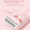 Busaiu Dusk Razor for Women, Silky Glide Pro 3.0 Razor, Rechargeable, Fast and Efficient, 2 in 1 Painless Razor for Face, Gentle on Skin, Ideal for Women(Blue) view 2