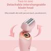 Busaiu Dusk Razor for Women, Silky Glide Pro 3.0 Razor, Rechargeable, Fast and Efficient, 2 in 1 Painless Razor for Face, Gentle on Skin, Ideal for Women(Blue) view 4