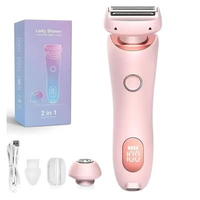 Duskofficial Razor, Glide Pro 3.0 Razor, Dusk Official Shaver, 2 in 1 Electric Silkglide Pro, Ipx7 Waterproof Women's Bikini Trimmers, Wet & Dry(Pink)