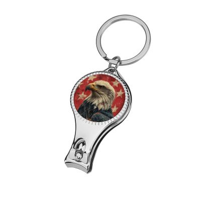 Bald Eagle Nail Clippers Toenail Clipper Cutters Vintage Flag Patriot Professional Nail Trimmer Nail Cuticle Cutter for Women Men