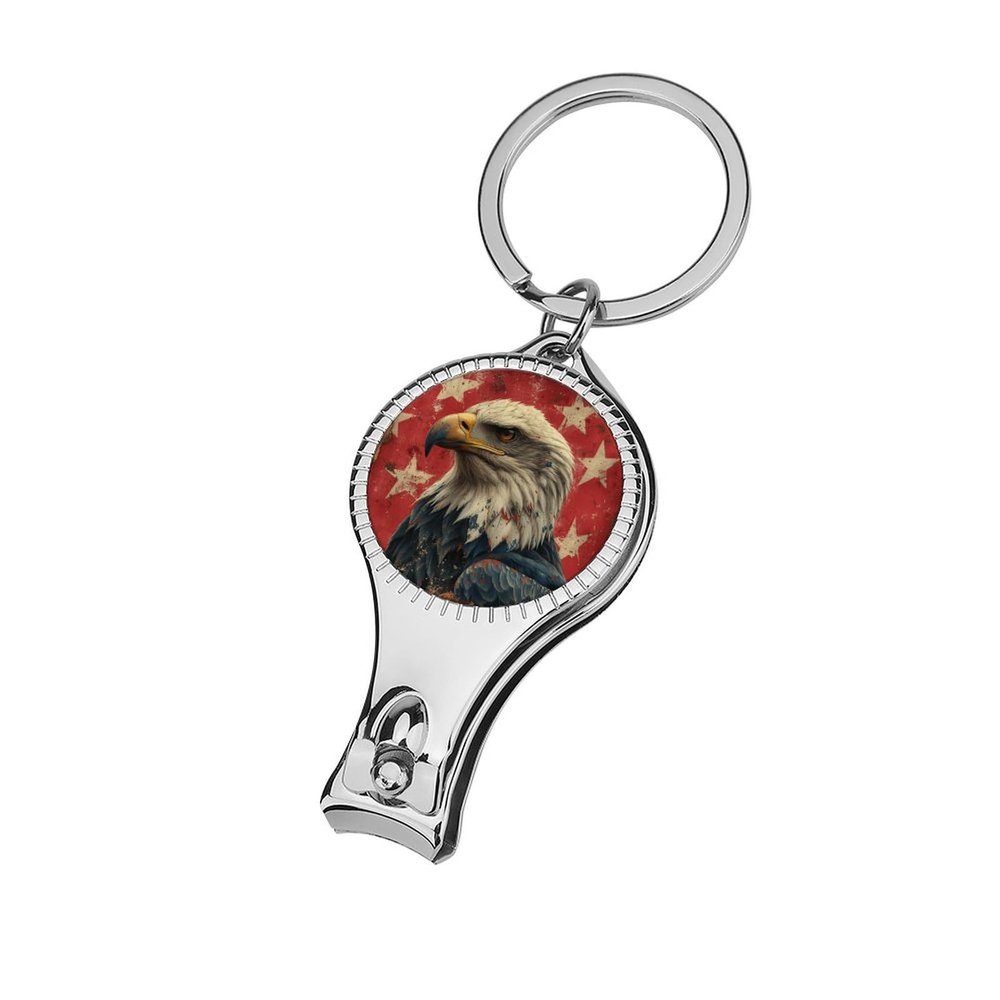 Bald Eagle Nail Clippers Toenail Clipper Cutters Vintage Flag Patriot Professional Nail Trimmer Nail Cuticle Cutter for Women Men