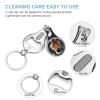 Astronaut with Flowers in Space Nail Clippers Toenail Clipper Cutters The Flower Seller Professional Nail Trimmer Nail Cuticle Cutter for Women Men view 3