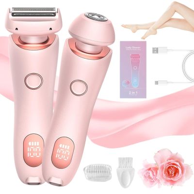 Busaiu Dusk Razor for Women, Silky Glide Pro 3.0 Razor, Rechargeable, Fast and Efficient, 2 in 1 Painless Razor for Face, Gentle on Skin, Ideal for Women(Pink)