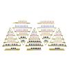 AGULIUM 10PCS Metal Wall-Mounted Nail Polish Storage Racks, 5-Tier Triangular Nail Polish Display Rack, Cosmetic Nail Polish Lipstick Perfume Essential Organizer for Spa Nail Salon Shop view 1