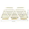 AGULIUM 10PCS Metal Wall-Mounted Nail Polish Storage Racks, 5-Tier Triangular Nail Polish Display Rack, Cosmetic Nail Polish Lipstick Perfume Essential Organizer for Spa Nail Salon Shop view 2