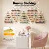 AGULIUM 10PCS Metal Wall-Mounted Nail Polish Storage Racks, 5-Tier Triangular Nail Polish Display Rack, Cosmetic Nail Polish Lipstick Perfume Essential Organizer for Spa Nail Salon Shop view 3