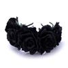 Bodermincer Women Rose Flowers Hairband Branch Wedding Wreath Headband Crown Headbands (Black) view 1