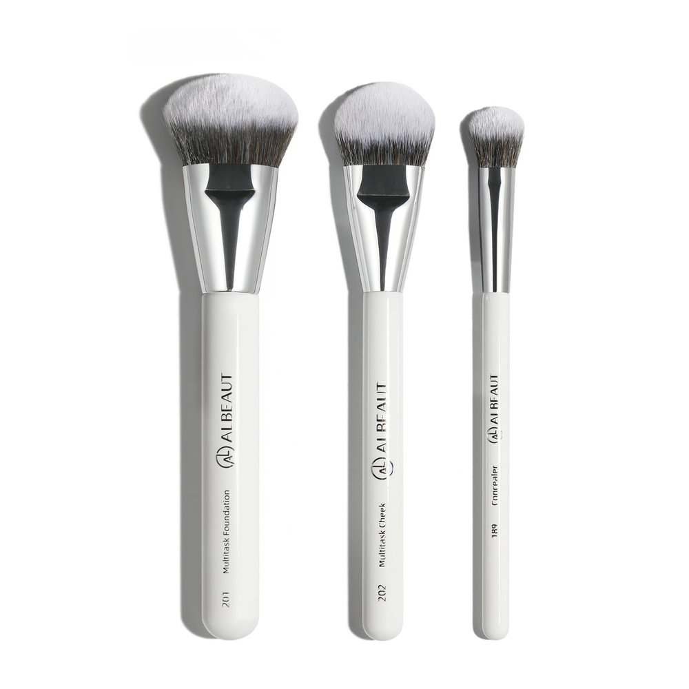 Albeaut Makeup Brush for Foundation Concealer Blush Contour Liquid Cream Blending Angled Shape