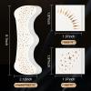 Glitter Freckles Face Tattoo,Glitter Freckles, Metallic Gold Makeup Patches,14 Assorted Sparkle Face Tattoos view 2