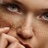 Glitter Freckles Face Tattoo,Glitter Freckles, Metallic Gold Makeup Patches,14 Assorted Sparkle Face Tattoos view 4