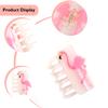 1 Piece Personalized Acetate Novelty Pink and Purple Iridescent Flamingo Hair Claw Clip view 3