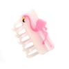 1 Piece Personalized Acetate Novelty Pink and Purple Iridescent Flamingo Hair Claw Clip view 4