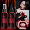 Halloween Fake Blood Makeup Kit, Washable Special Effectss SFX, Fake Vampire Blood, Washable Fake Dripping Blood And Spray, For Photography, Dramas, Makeup Teaching, Halloween view 4