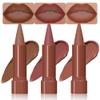 BINGBRUSH 2-in-1 Gradient Matte Lipstick & Lip Liner Set,3Pcs Long Lasting Waterproof Lip Crayon for Women, Flawless Contour, Lightweight Ombre Lip Color Pencil(01#&02#&04#) view 1