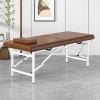 DKPLOE Portable Massage Table Lash Spa Bed Fold Massage Bed Esthetician Bed Foldable and Easy to Carry for Spa Foot Massage Facial Care Spa Tattoo(Brown) view 1