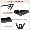 10 PCS Metal Nail Polish Rack for Nail Salon, 5 Tiers Triangular Metal Wall Mounted Nail Polish Storage Racks with 5 Horizontal Bars for Home Spa Nail Salon Shop view 3