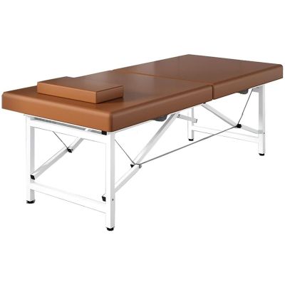 DKPLOE Massage Table Fold Professional Massage Bed Lash Bed Tattoo Bed Lightweight and Easy to Carry for Lash Extensions Foot Massage Facial Treatment Spa Tattoo(Brown)