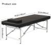 DKPLOE Massage Table Fold Professional Massage Bed Lash Bed Tattoo Bed Lightweight and Easy to Carry for Lash Extensions Foot Massage Facial Treatment Spa Tattoo(Brown) view 2