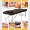 DKPLOE Massage Table Fold Professional Massage Bed Lash Bed Tattoo Bed Lightweight and Easy to Carry for Lash Extensions Foot Massage Facial Treatment Spa Tattoo(Brown) view 3
