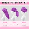 2 Pcs Large Shower Cap for Braids, Extra Long Shower Cap for Women Long Hair & Locs, Waterproof Hair Bonnets for Dreadlocks Drawstring Bath Caps for Women & Men (Blue, Purple) view 4