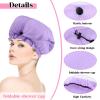 2 Pcs Large Shower Cap for Braids, Extra Long Shower Cap for Women Long Hair & Locs, Waterproof Hair Bonnets for Dreadlocks Drawstring Bath Caps for Women & Men (Pink, Purple) view 3