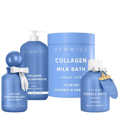 Luxurious Sweet Vanilla Scented Bath Set Pack of 4